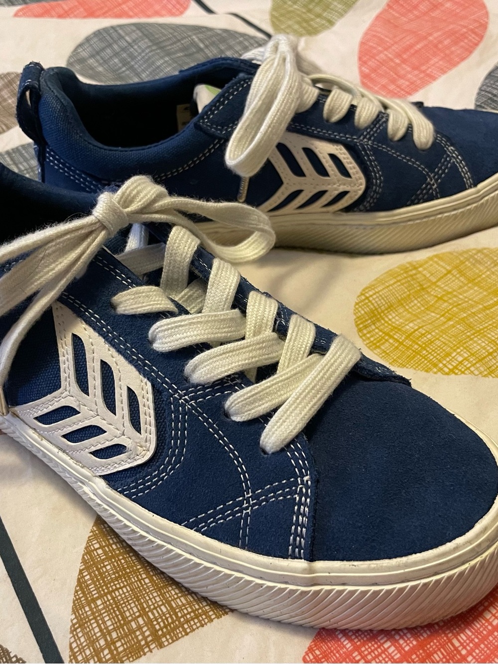Cariuma CATIBA PRO Skate Mystery Blue Suede and Canvas Sneaker - Size 7